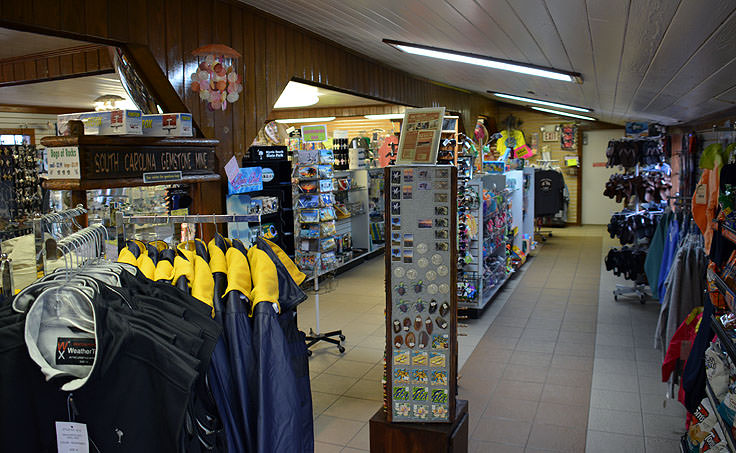 A gift shop at Myrtle Beach State Park