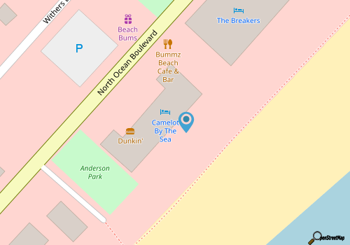 Camelot By The Sea 1610- Oceanfront 1 BR- Pool map location