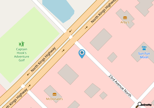 Modern Oceanview 2BR/2BA suite on Myrtle Beach boardwalk map location