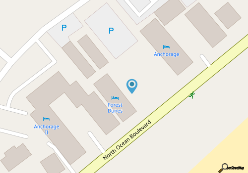 Steps to Shore: Golden Mile Myrtle Beach Condo! map location