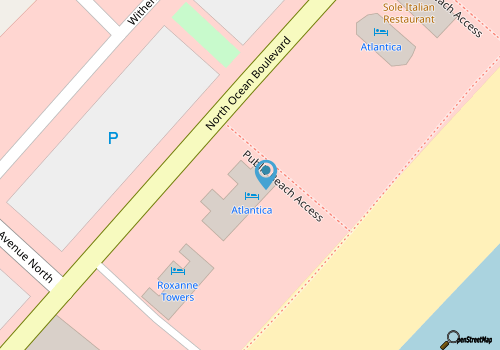 Atlantica Towers | Beach Front Condo w Pools map location