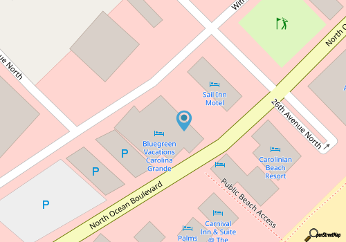 Bluegreen Carolina Grande 1 br Condo, Free WiFi and Parking map location