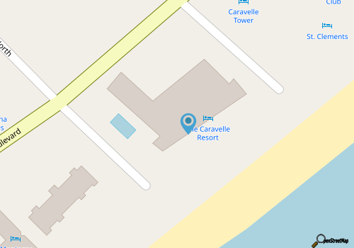 1br Myrtle Beach Long range views Caravelle 810 map location