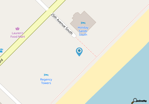 HS-0811 Oceanfront 2-Bedroom Condo in Myrtle Beach - Sleeps 6 map location