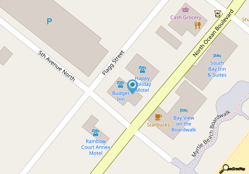 Boutique on the beach, Studio #105 + Pool map location