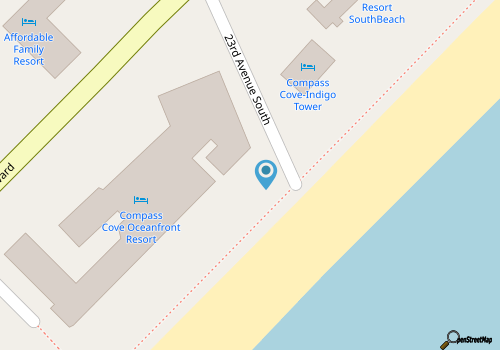 Spacious Oceanview Condo in Myrtle Beach map location