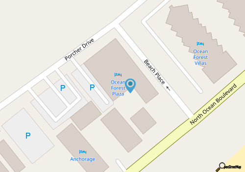 Ocean Forest Plaza 1713- 1 Bedroom- Pool map location