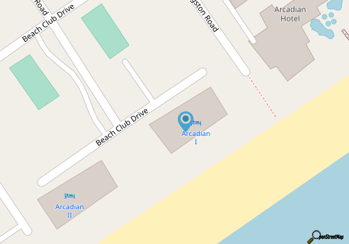 ~ Oceanfront Luxury ~ Premium Luxury Ocean Front Condo in Arcadian I building map location
