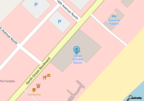 Oceanview Suite with Private Balcony & Full Kitchen for a Beachside Retreat map location