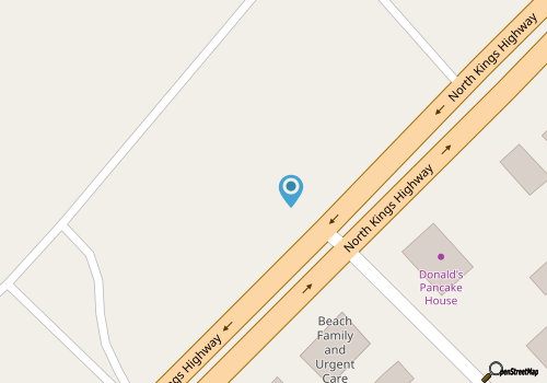 Anderson Ocean Club. Large 2-bedroom ocean-front hotel suite on Myrtle Beach map location