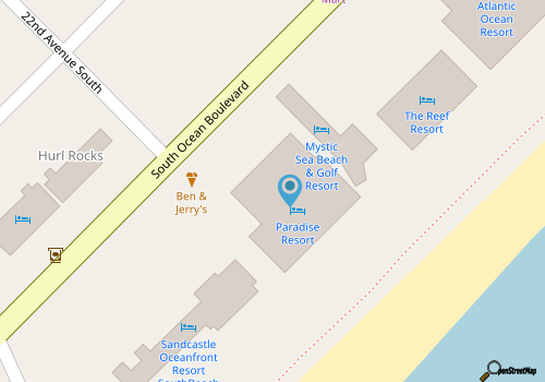 Paradise 302 Renovate Oceanfront indoor pool/Beach map location