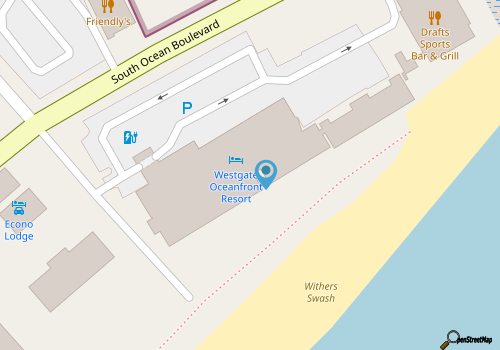 STUDIO- WESTGATE MYRTLE BEACH- AMUSEMENT PARK VIEW- DINING, POOLS, PET FRIENDLY map location