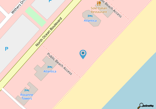 Aurora Three Beach Front map location