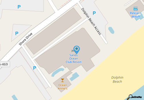 Sands Ocean Club #1134 map location