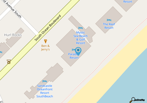 10% off August - Amazing Oceanfront 2 Bed 2 Bath Condo in Myrtle Beach map location
