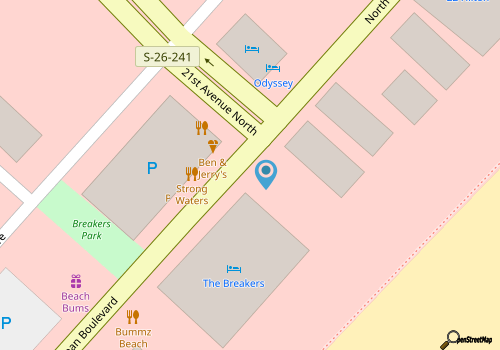 Beach Adventures: 3 Bedroom Oceanfront  20th Floor map location