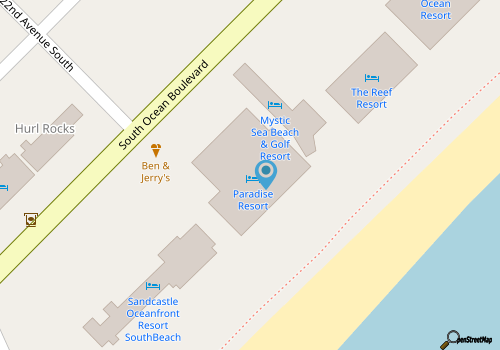 New King Honeymoon Suite, Oceanfront, Heated Pools map location