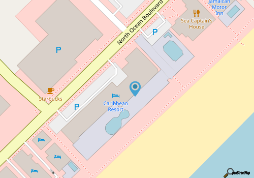 Oceanfront 4 Bed Corner Unit (9th Floor)-by Luxury Beach Rentals map location