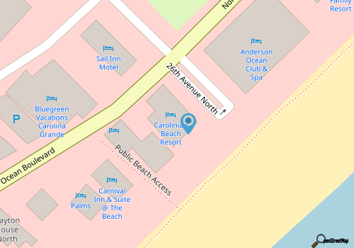 10% off August - Amazing Views 30 ft. balcony 1 bedroom Myrtle Beach Condo map location