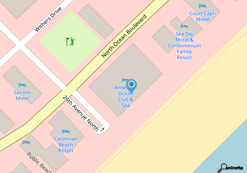 Anderson Ocean Club, a Hilton Grand Vacations Club - 2 Bedroom Oceanfront map location