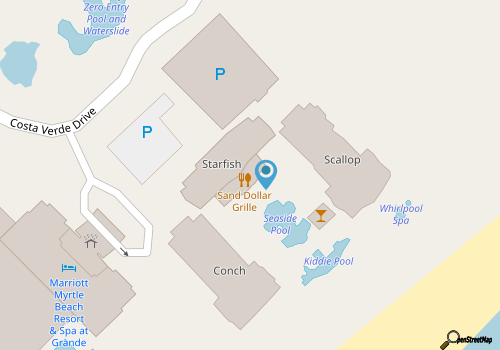 Marriott Oceanwatch oceanview 2 BR resort villa. Steps from the beach! map location