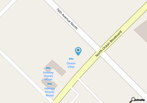 Ocean Villas #402: 1  BR, 1.5  BA Condominium in Myrtle Beach, Sleeps 4 map location