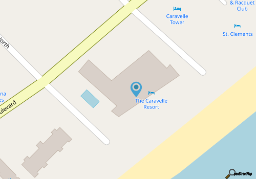 Oceanfront Unit at the Caravelle Resort! Luxury Beach Rentals map location
