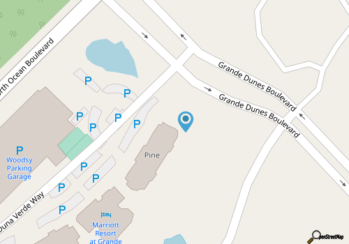 Oceanfront 2-bedroom condo in Marriott OceanWatch, Myrtle Beach July 11-18, 2026 map location