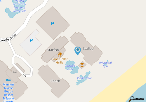 MYRTLE BEACH // Marriott OceanWatch 2 bdrm Oceanview villa [Oct 29-Nov 1, 2026] map location