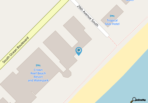 Oceanfront King Efficiency w/ Fantastic View +Official On-Site Rental Privileges map location