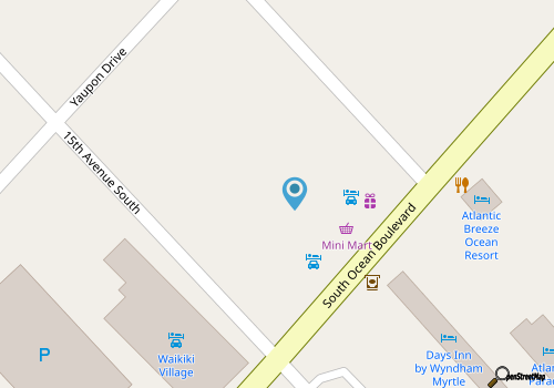 Direct Oceanfront condo in Landmark Resort map location