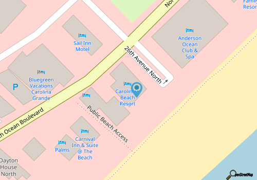 Carolinian 605 Oceanfront 2 Beds map location