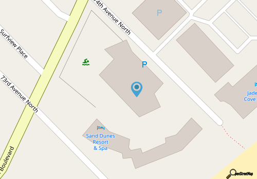 Sand Dunes Resort 7th Floor Direct Oceanfront Pool map location