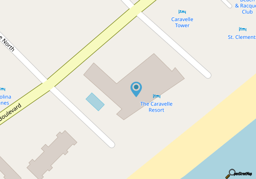 Rent Ready Beautiful Unit in Caravelle in Myrtle Beach! map location