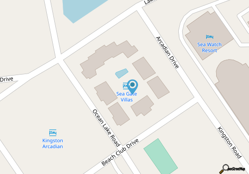 650 Feet to the Beach! Arcadian Shores Townhome map location