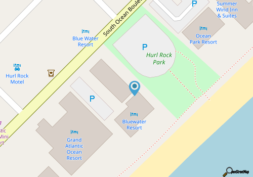 Oceanfront Resort 1BR w Beach View map location