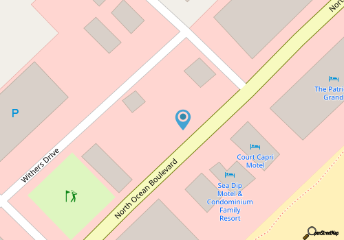 Perfect 1-bedroom condo with AC in soothing Myrtle Beach map location