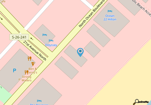 Sunrise Oceanfront Retreat in Myrtle Beach Area l Two Spacious 2BR Units map location