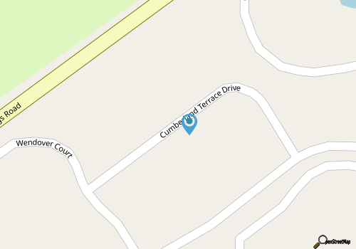 Kingston Cumberland 6D split level loft,pool,Beach map location