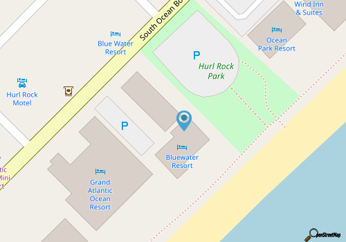 Bluewater Resort 309 map location