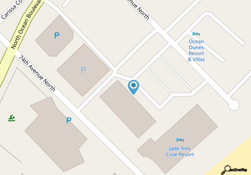 Oceanfront 1BR Condo at Jade Tree Cove – Steps to the Beach! map location