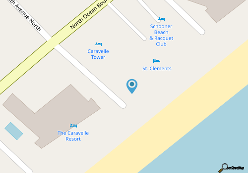 St Clements 608- Oceanfront 1BR- Pool map location