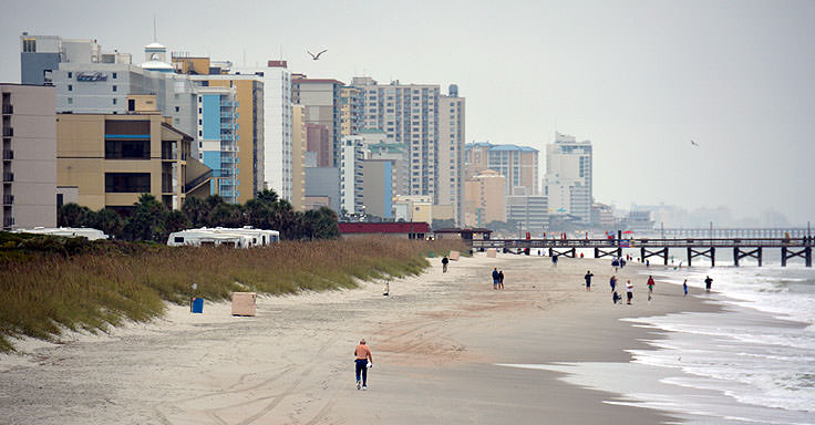 A view of Myrtle Beach from Myrtle Beach State Park