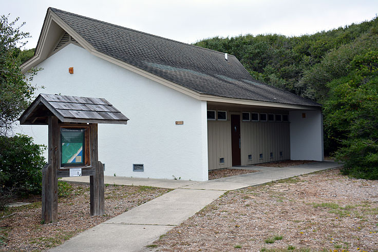 Restroom facilities at Myrtle Beach State Park