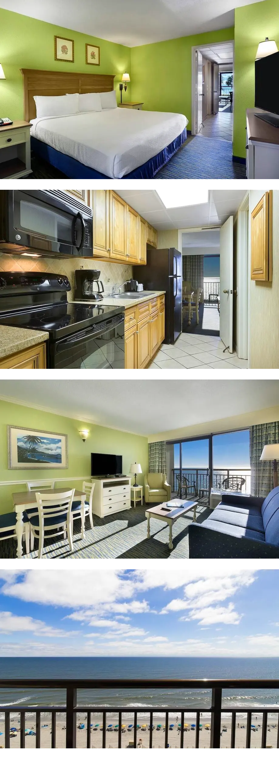 Oceanfront Bliss: Deluxe One Bedroom Kin...