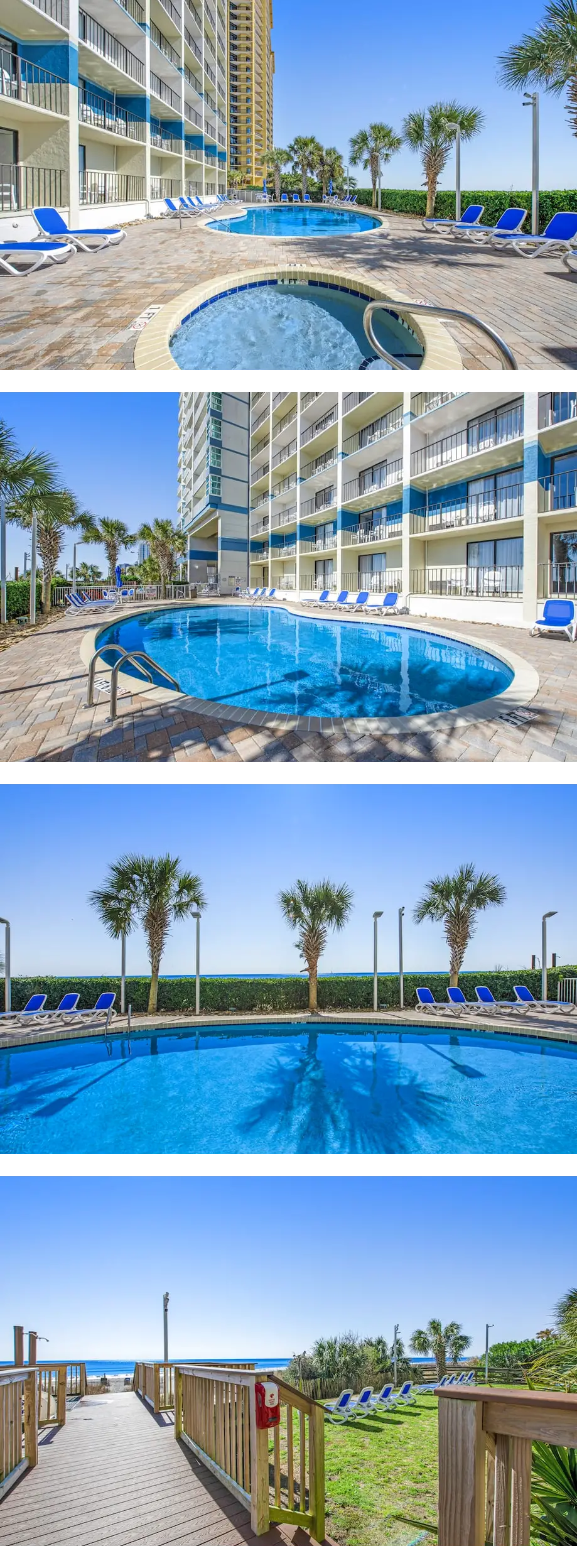 Carolinian Beach Resort 7th-floor studio with pool, hot tub, & AC