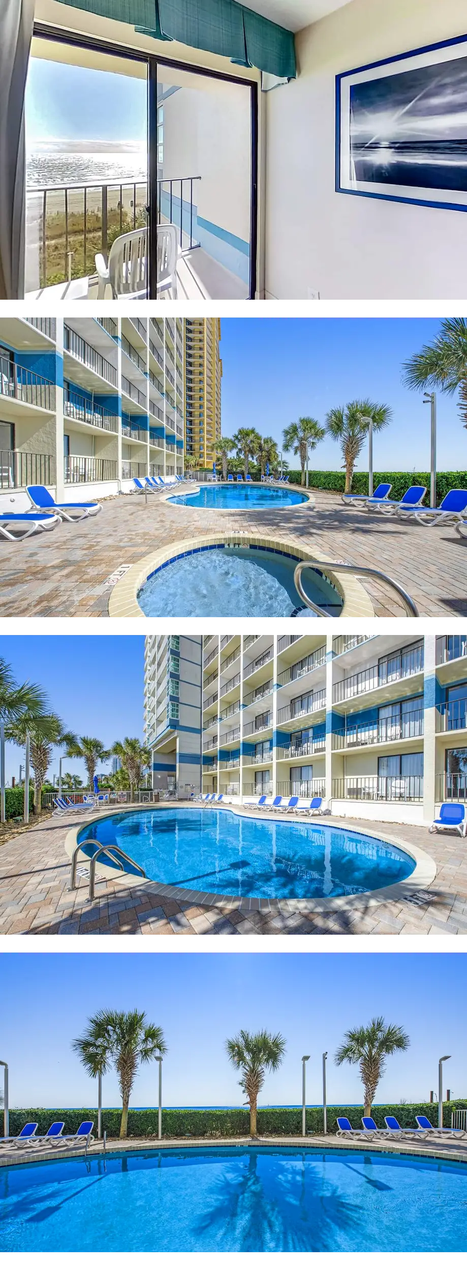 4th-floor oceanfront studio with central...