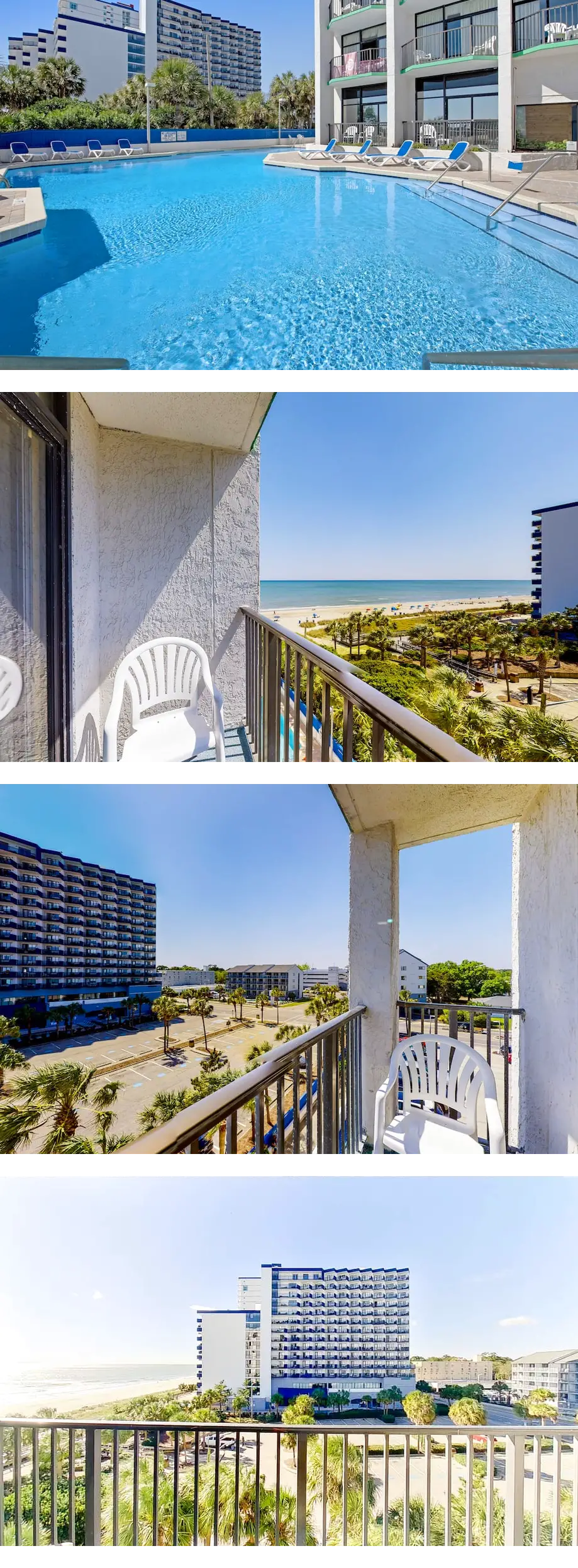 Fifth-floor ocean-view studio with pool,...