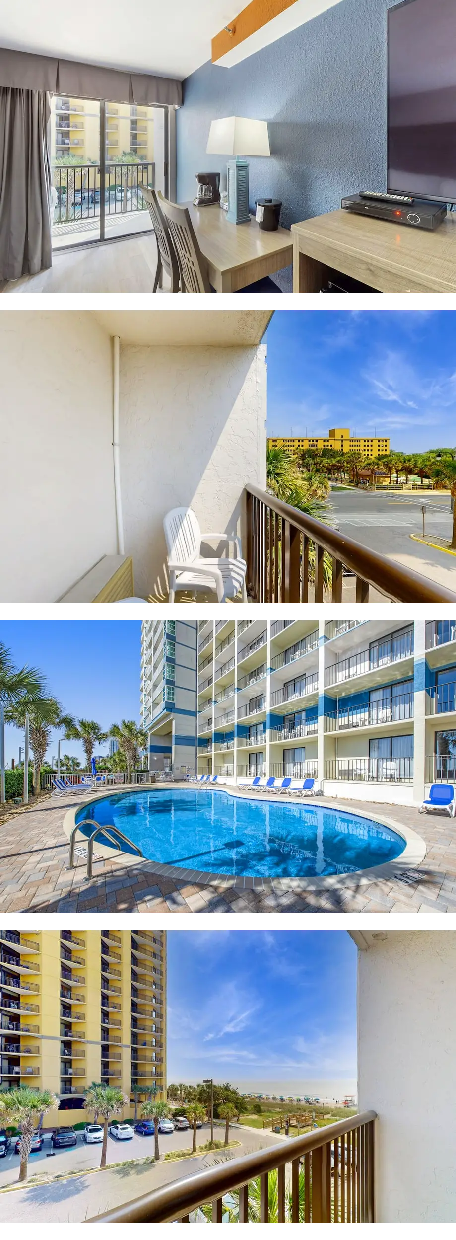 3rd-floor oceanview studio with pool, ho...
