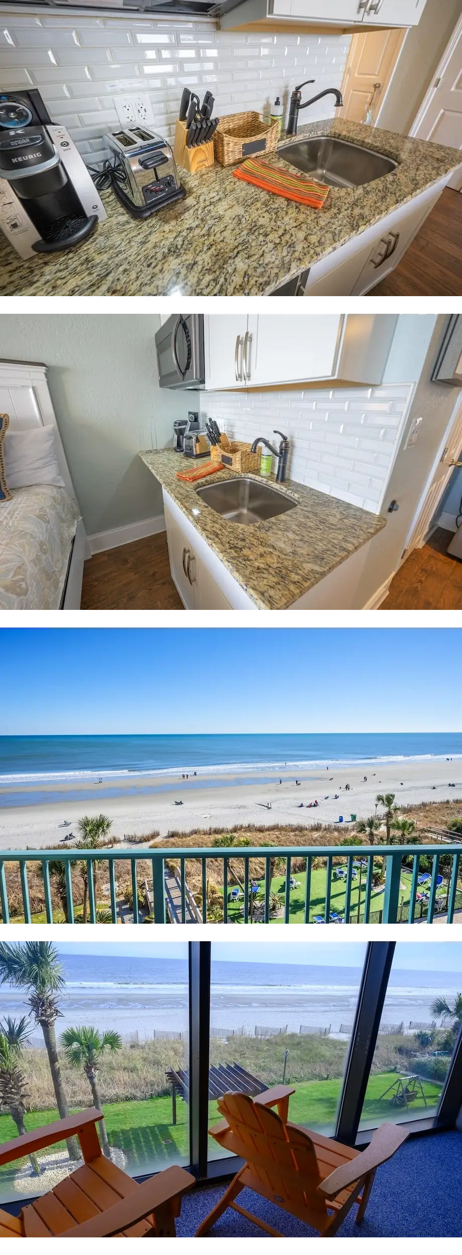 Sand Dunes! Oceanfront! Sleeps 4! king b...
